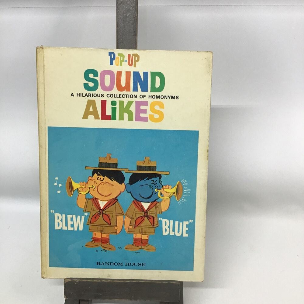 Vintage Pop-Up Sound-Alikes Book A G Miller Random House 1967 Homonyms Movable